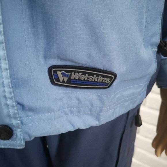 Wetskins Ladies Size Small Blue & White Waterproof 2 piece Rain Suit - Picture 4 of 16